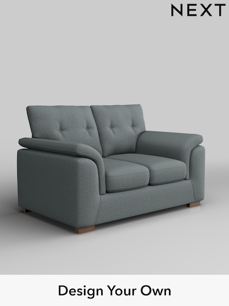 Tweedy Blend Easy Clean/Mid Slate Teal Green Hayden Buttoned Back (F24683) | £925
