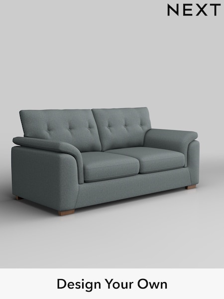 Tweedy Blend Easy Clean/Mid Slate Teal Green Hayden Buttoned Back (F24683) | £1,125