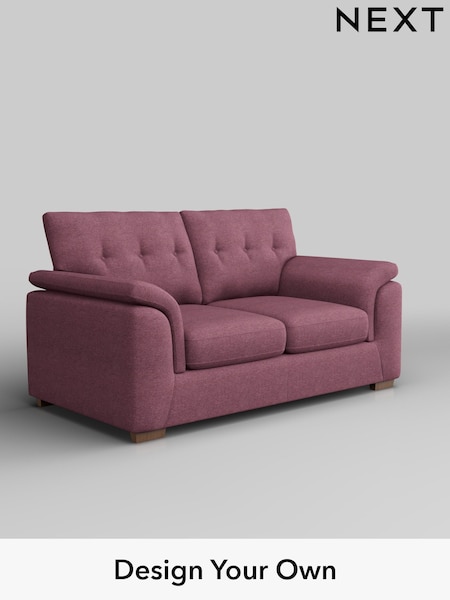 Tweedy Blend Easy Clean/Mid Mulberry Purple Hayden Buttoned Back (F24685) | £1,025