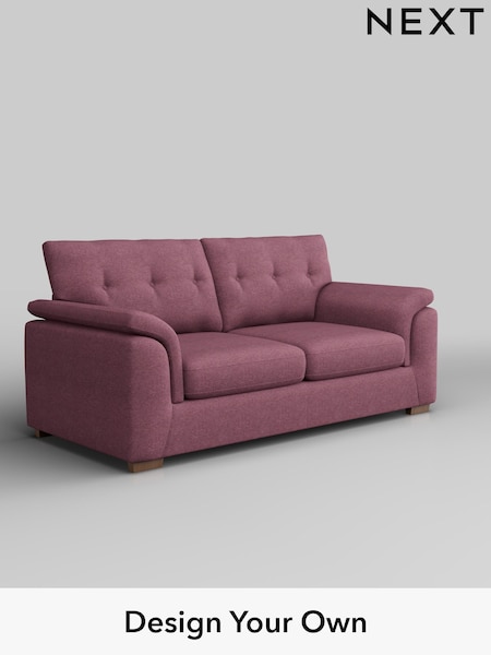Tweedy Blend Easy Clean/Mid Mulberry Purple Hayden Buttoned Back (F24685) | £1,125