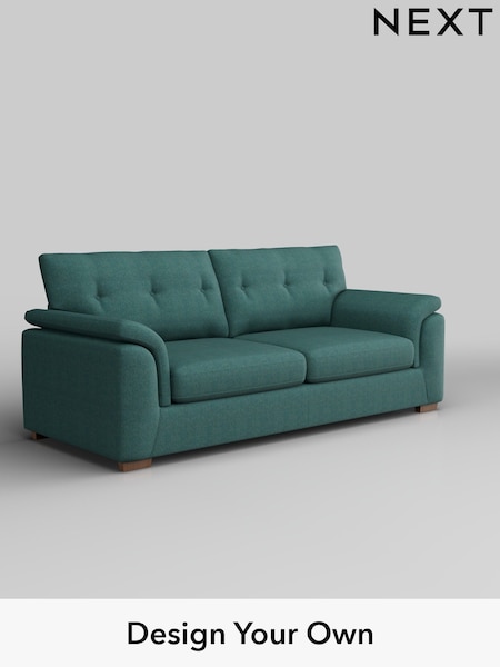 Tweedy Chenille/Dark Teal Green Hayden Buttoned Back (F24687) | £1,225