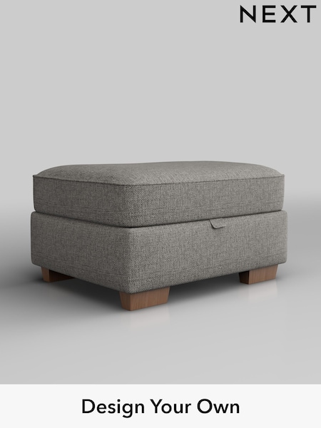 Woven Chenille Easy Clean/Light Grey Hayden Buttoned Back (F24708) | £499