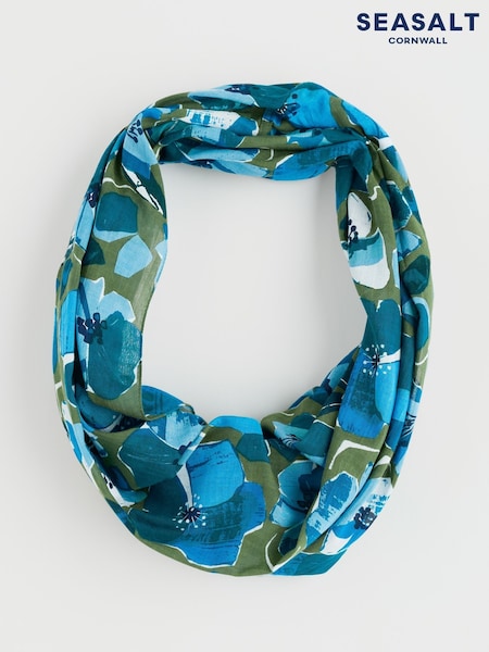 Seasalt Cornwall Blue Summer Circle Scarf (F24871) | £30