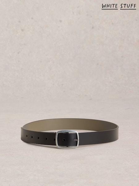White Stuff Black Reversible Leather Belt (F25096) | £29