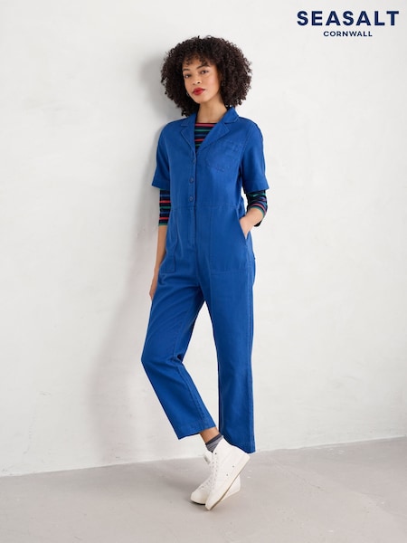 Seasalt Cornwall Blue Clear Water Jumpsuit (F25204) | £90