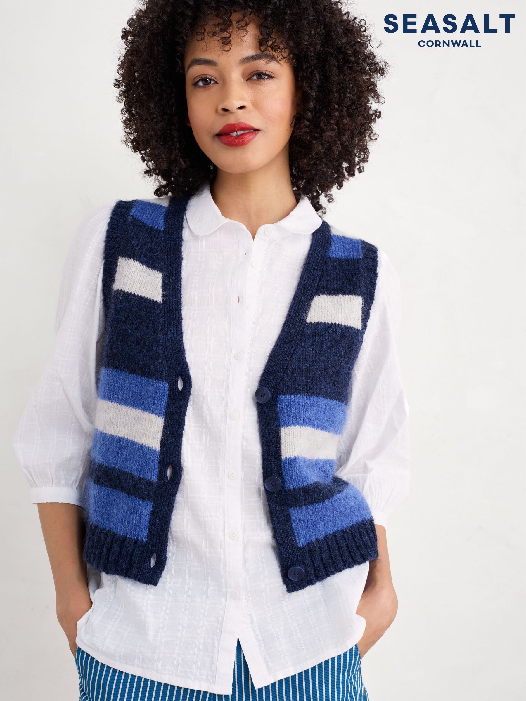 Buy Women s Vests Stripe Tops Online Next UK