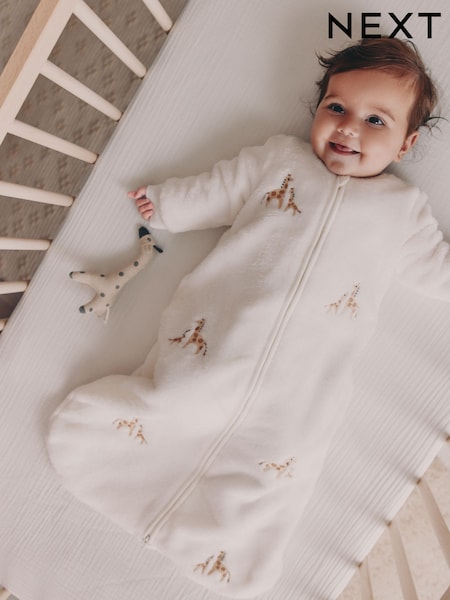 Embroidered Giraffe 2.5 TOG Fleece Sleep Bag (F25356) | £30 - £34