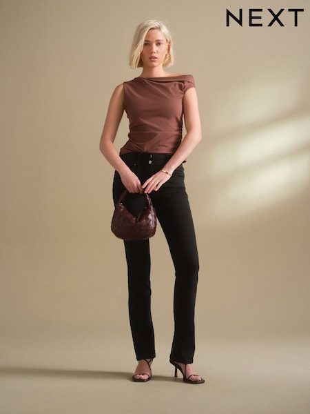 Clean Black Lift Slim And Shape Bootcut Jeans (F25504) | £48