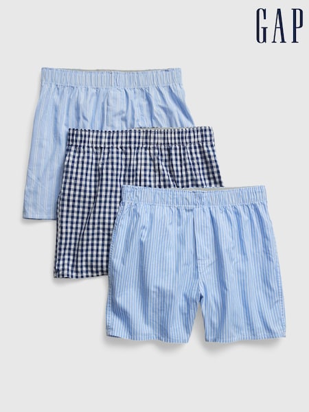 Gap Blue Stripe Boxers (3-Pack) (F25505) | £30