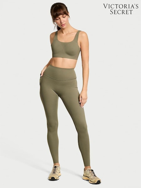 Victoria's Secret Desert Cactus Green Elevate™ Low Support Leggings with Side Pockets (F25508) | £69