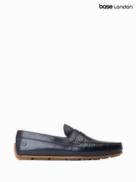 Base London Blue Collins Slip-On Loafers (F25551) | £60