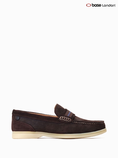 Base London Drum Slip-On Brown Loafers (F25563) | £65