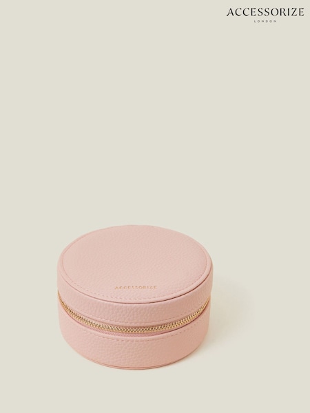 Accessorize Pink Medium Round Jewellery Box (F25804) | £20