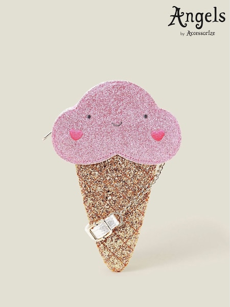 Angels By Accessorize Pink Girls Glitter Ice Cream Bag (F25842) | £14