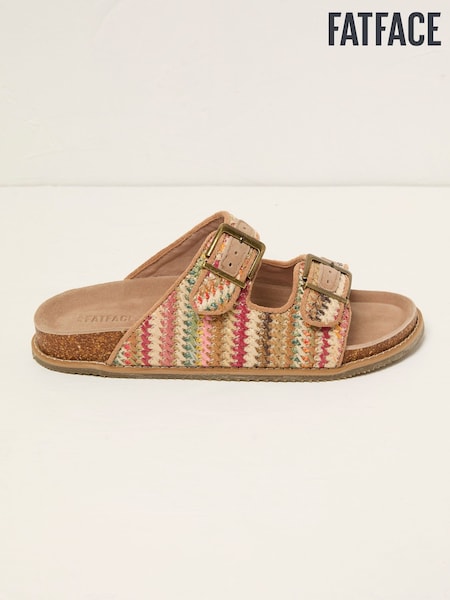 Meldon Multi Raffia Footbed Sandals (F26098) | £45.50