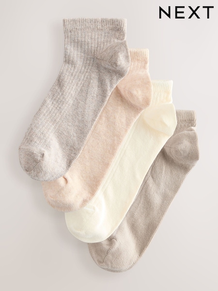 Neutral Ankle Socks 4 Pack (F26175) | £9