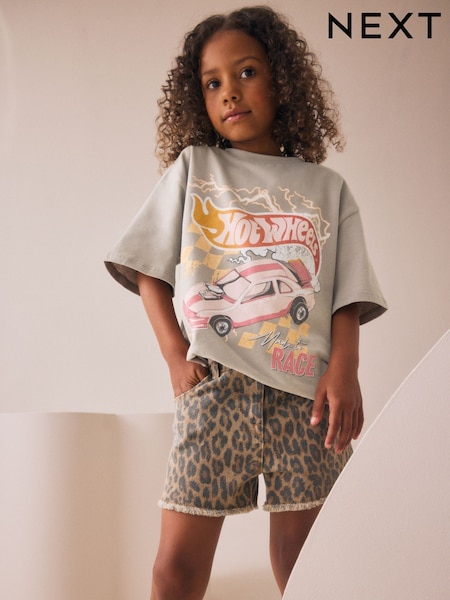 Grey Hot Wheels Oversized License T-Shirt (3-16yrs) (F26206) | £14 - £19