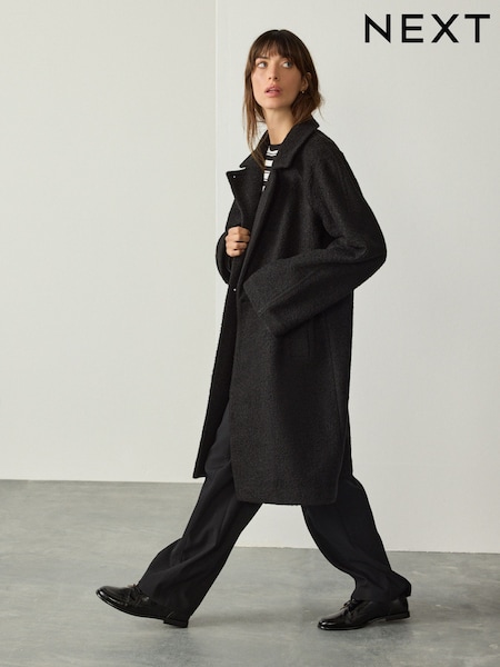 Black Revere Button Up Coatigan (F26261) | £46