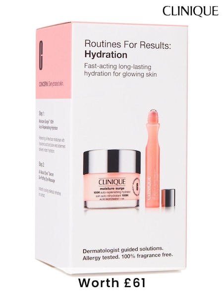 Clinique Routines For Results Hydration Skincare Set (Worth £61) (F26274) | £29.50