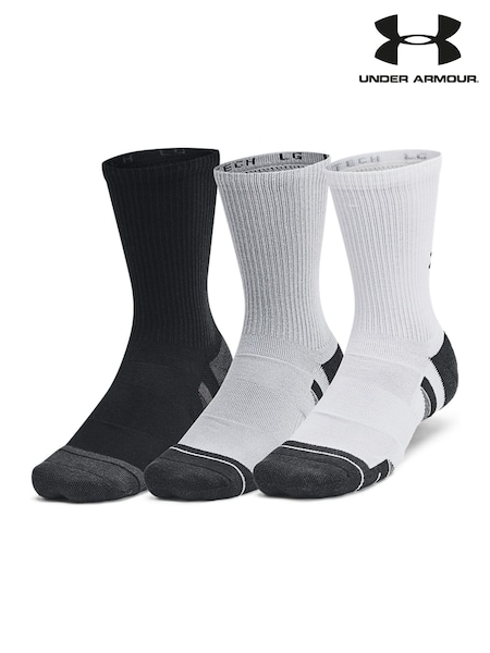 Under Armour Light Grey Unisex UA Perf Tech 3 pack Crew (F26470) | £22
