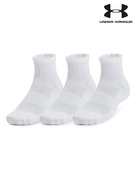 Under Armour White Off Unisex UA TC 3pk Qtr (F26478) | £15
