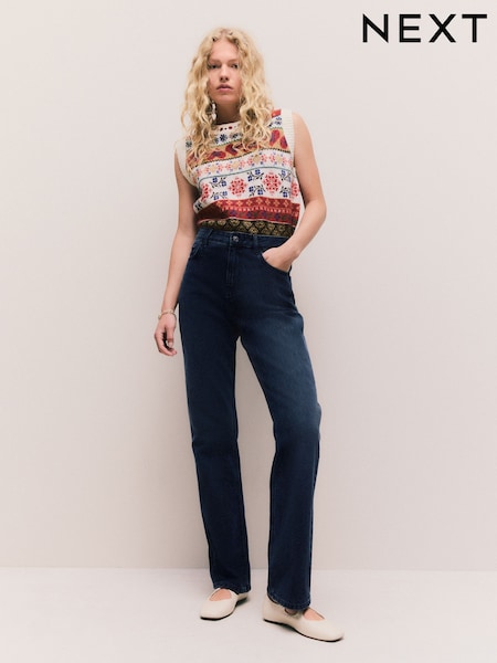 Inky Blue Straight Leg Jeans (F26750) | £29