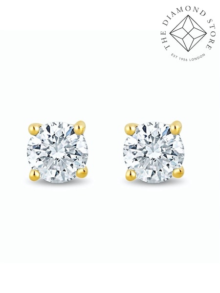 The Diamond Store Yellow Gold 0.30ct H/Si Quality Lab Diamond Stud Earrings (F26894) | £215