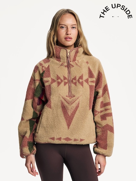 The Upside Brown Totem Harlow Fleece Pullover Jumper (F27022) | £210