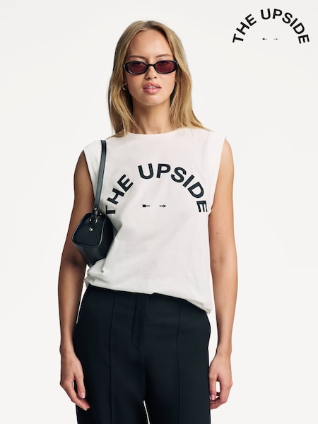 The Upside White Muscle Tank (F27036) | £65