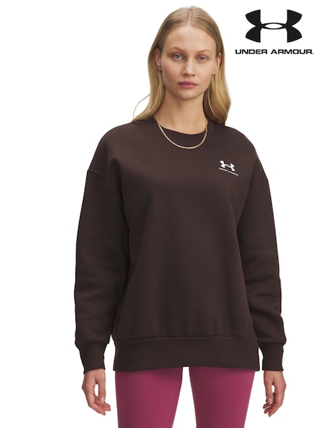 Under Armour Light Brown Oversized Icon Fleece Sweatshirt (F27199) | £50