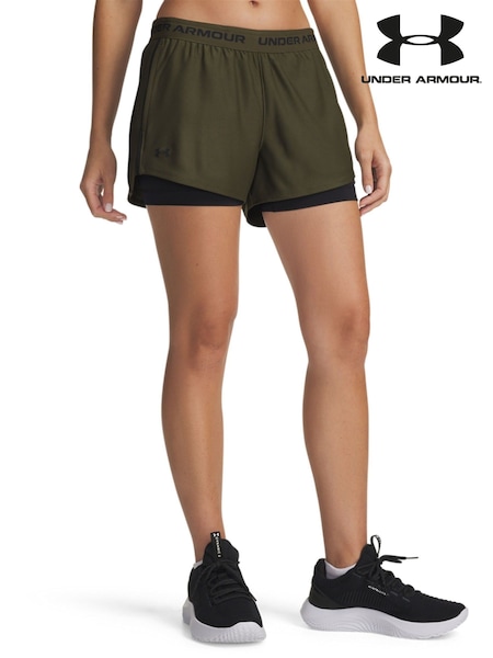 Under Armour Green Tech Play Up 2-in-1 Shorts (F27249) | £32