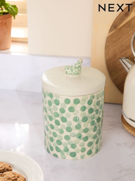 Sage Green Chicken Ceramic Biscuit Jar (F27331) | £22