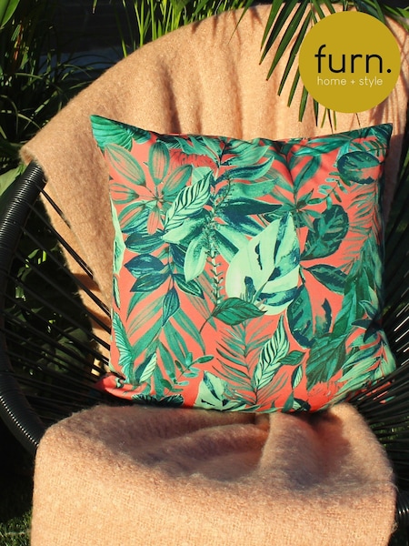 Furn Coral Psychedelic Jungle Outdoor Polyester Cushion (F27400) | £15