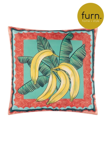 Furn Multicolour Anemone Bananas Outdoor Polyester Cushion (F27401) | £15