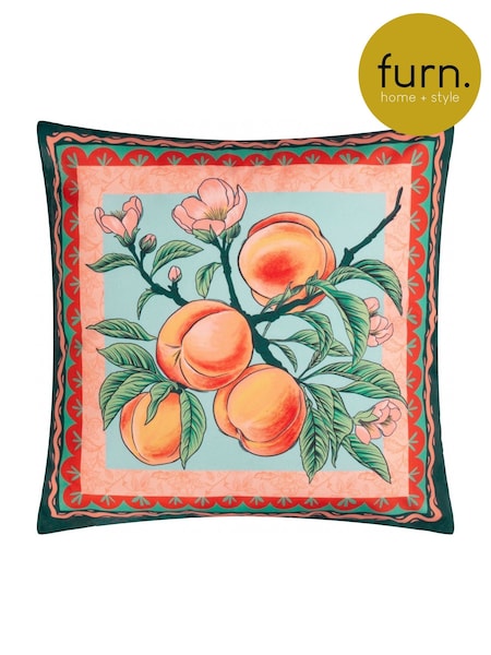 Furn Multicolour Anemone Peaches Outdoor Polyester Cushion (F27406) | £15