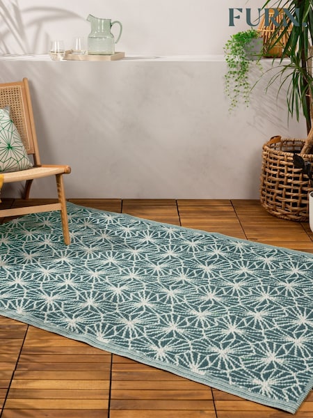Furn Green Hexa Outdoor Rug (F27423) | £18