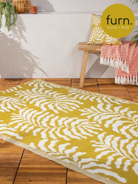 Furn Mustard Tocorico Outdoor Rug (F27424) | £18