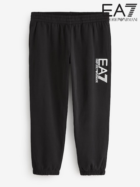 EA7 Regular Fit Black Joggers (F27622) | £95
