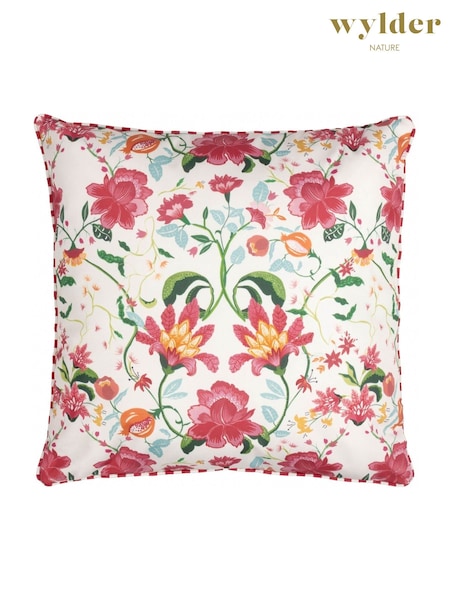 Wylder Candy Red Claudia Outdoor Polyester Cushion (F27772) | £17