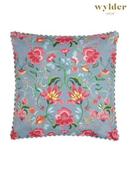 Wylder Duck Egg Blue Claudia Outdoor Polyester Cushion (F27775) | £17