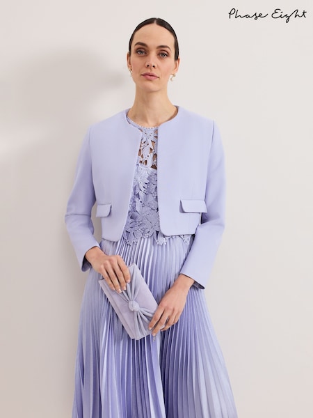 Phase Eight Blue Emma Pocket Detail Jacket (F27844) | £129