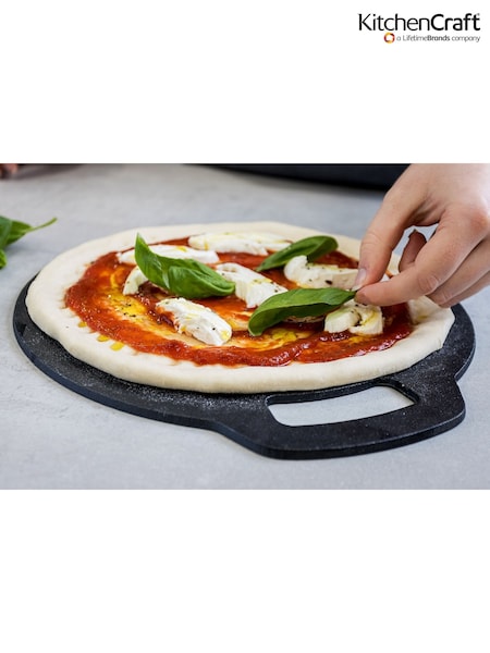 Kitchencraft Black Cast Iron Bread and Pizza Baking Stone (F27901) | £29