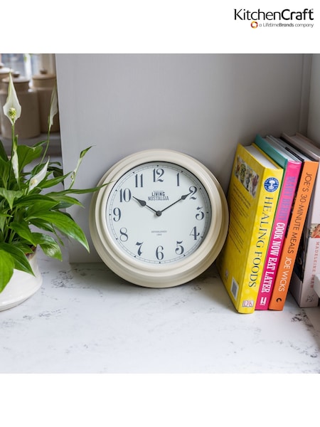 Kitchencraft Cream Antique Wall Clock Nostalgia Style (F27910) | £38