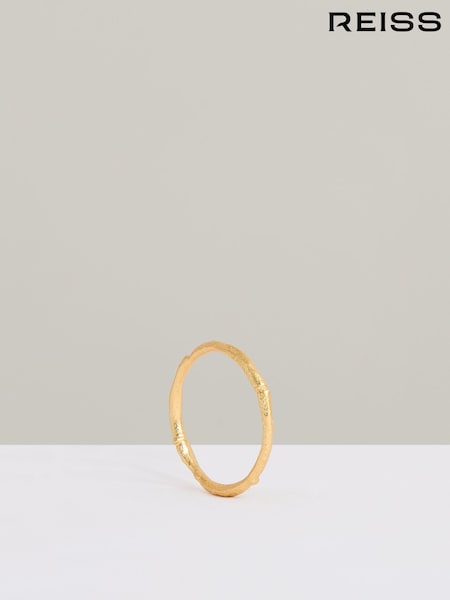 Reiss Gold Tone Monisha Molten Curve Bangle (F27977) | £58