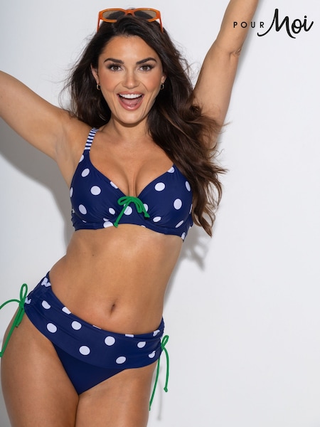 Pour Moi Navy Roll Top Beach House Brief (F28003) | £24