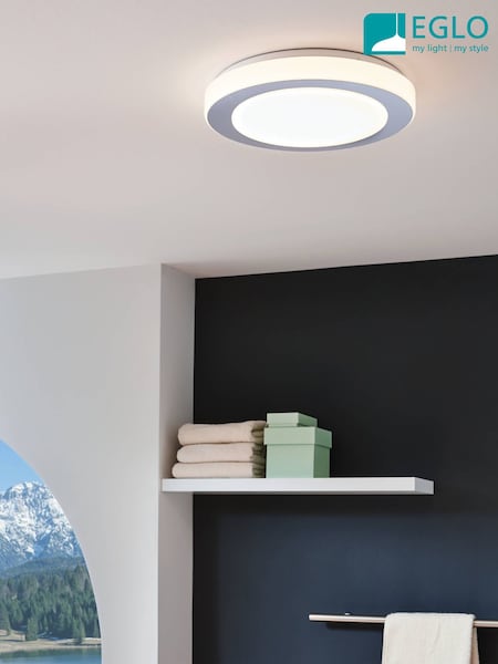 Eglo White Carpi LED Round Ceiling Light (F28125) | £79