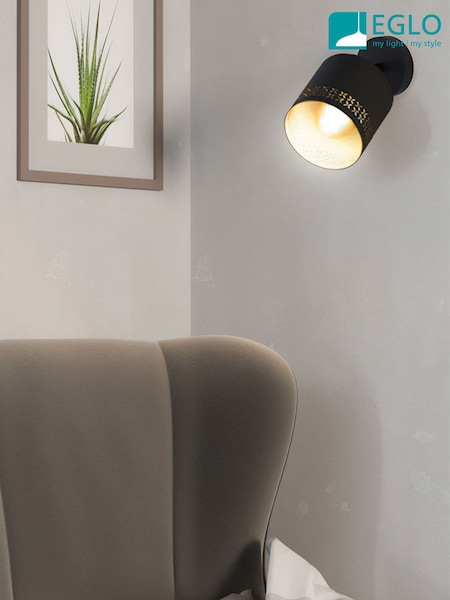 Eglo Black Esteperra Decorative Single Spotlight (F28167) | £35