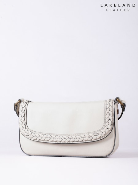 Lakeland Leather Pebble Tarnbeck Braid Cross-Body Bag (F28427) | £55