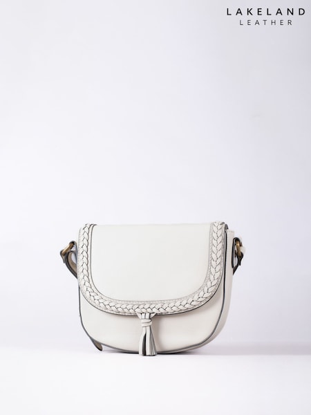 Lakeland Leather Pebble Tarnbeck Braid Saddle Bag (F28428) | £80