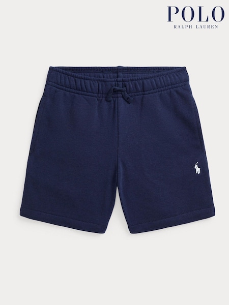 Polo Ralph Lauren Blue Boys French Terry Drawstring Jersey Shorts (F28450) | £59 - £69